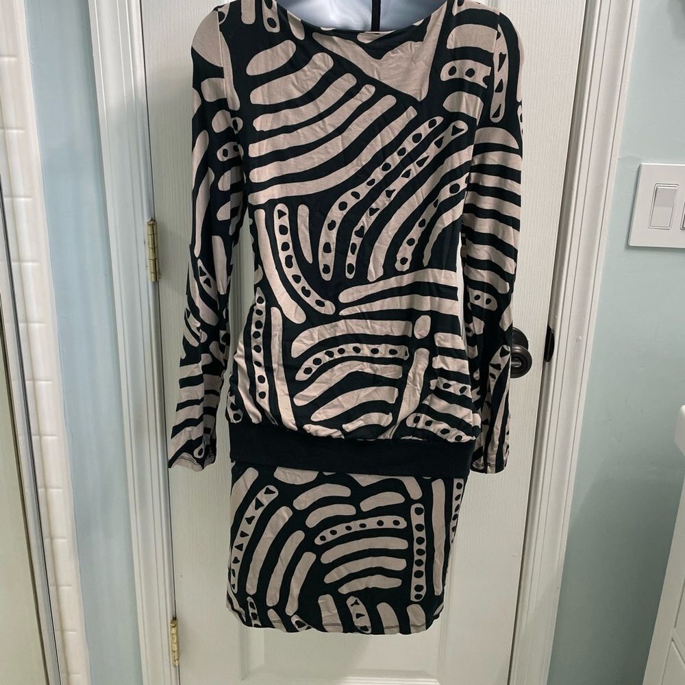 INC International Concepts Print Drop Waist & Fitted Skirt Dress - Picture 2 of 8